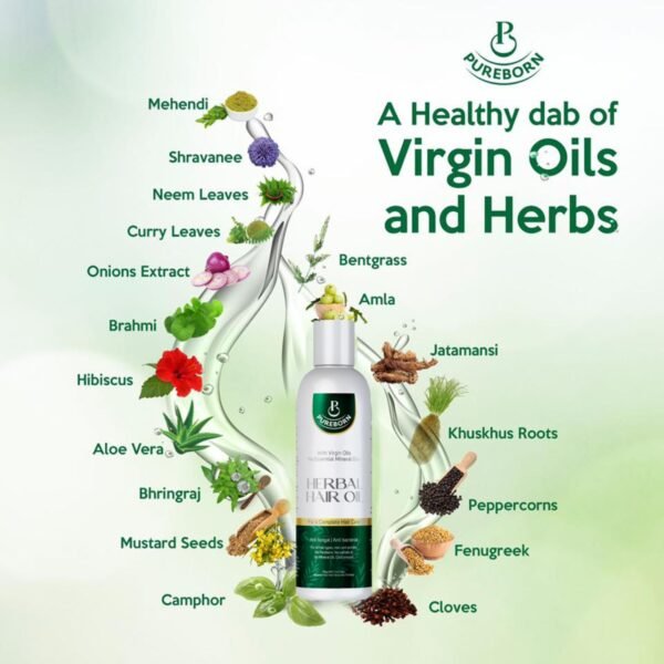 Herbal Hair Oil 200ml - Image 2